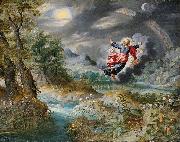 Jan Brueghel the Younger God creating the Sun, the Moon and the Stars USA oil painting artist